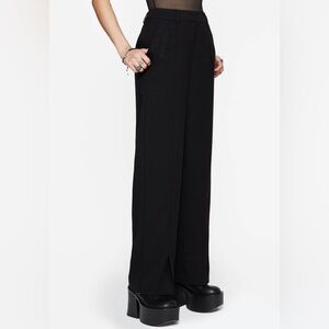 Nwt Disturbia Embroidered High Waist Tailored Trouser 12 Goth Dark Academia